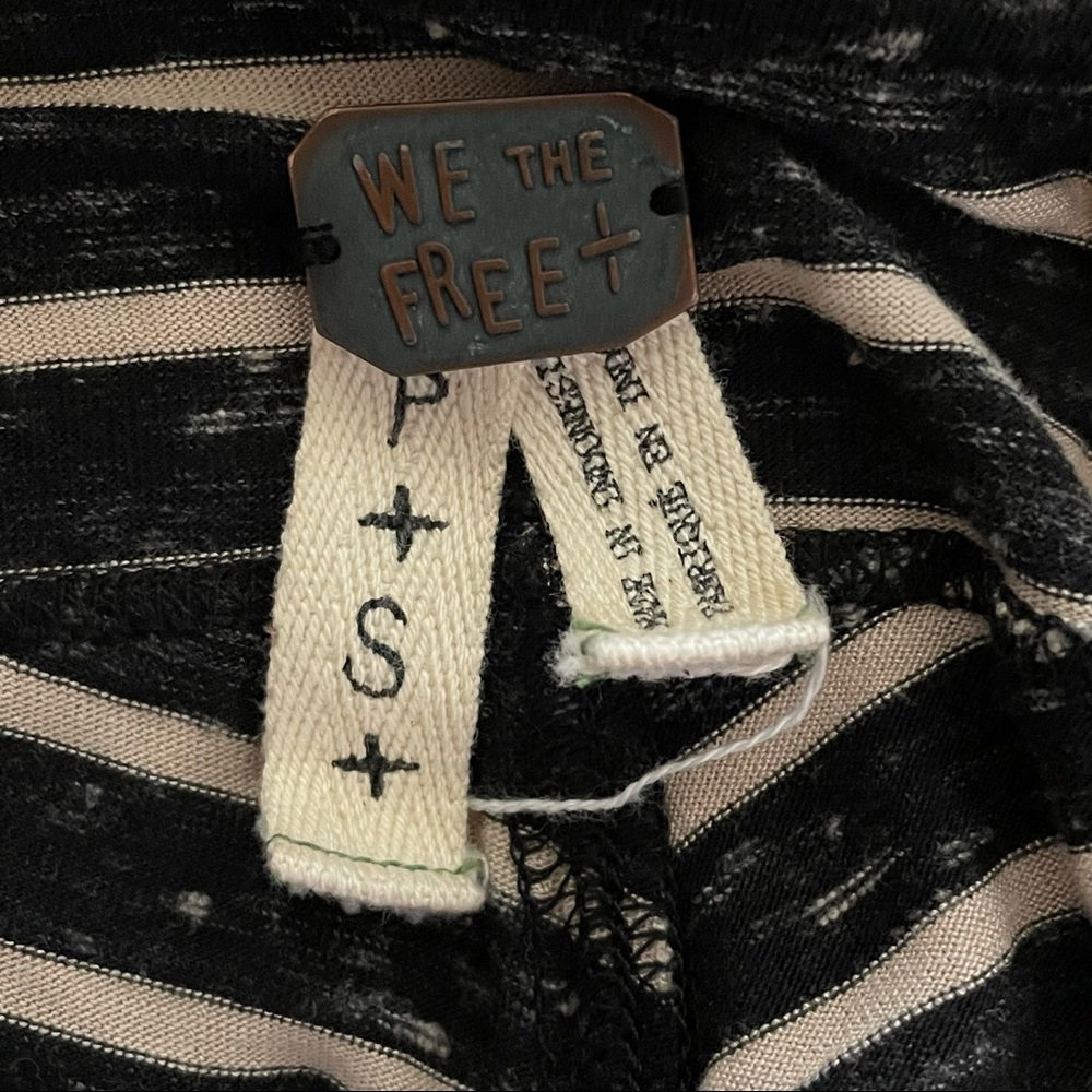 Free People Oversized Striped Long Sleeve Top - Picture 5 of 7